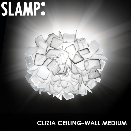SLAMP CLIZIA CEILING-WALL LAMP MEDIUM WHITE